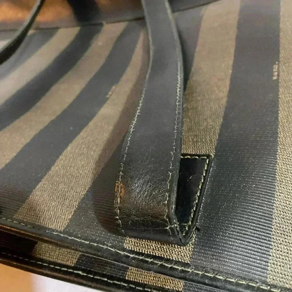 Fendi vintage pequin color block shoulder bag - Picture 8 of 15